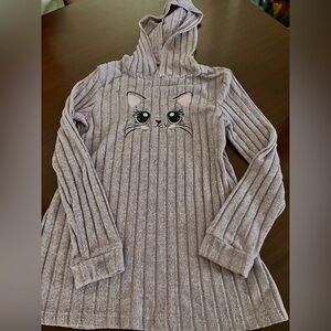 Cute Cat Face Hooded Sweater